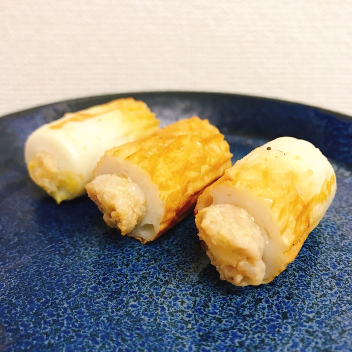 【お弁当にも！】ちくわの肉詰め 餃子の餡を使って